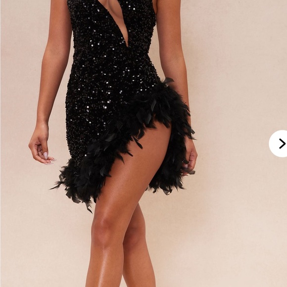 Fashion Nova Dresses & Skirts - Elegant Black Sequin Dress